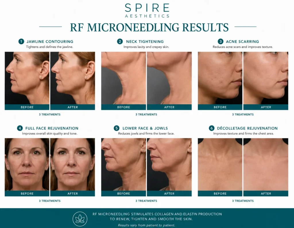 RF Microneedling Skin tightening Addlestone results