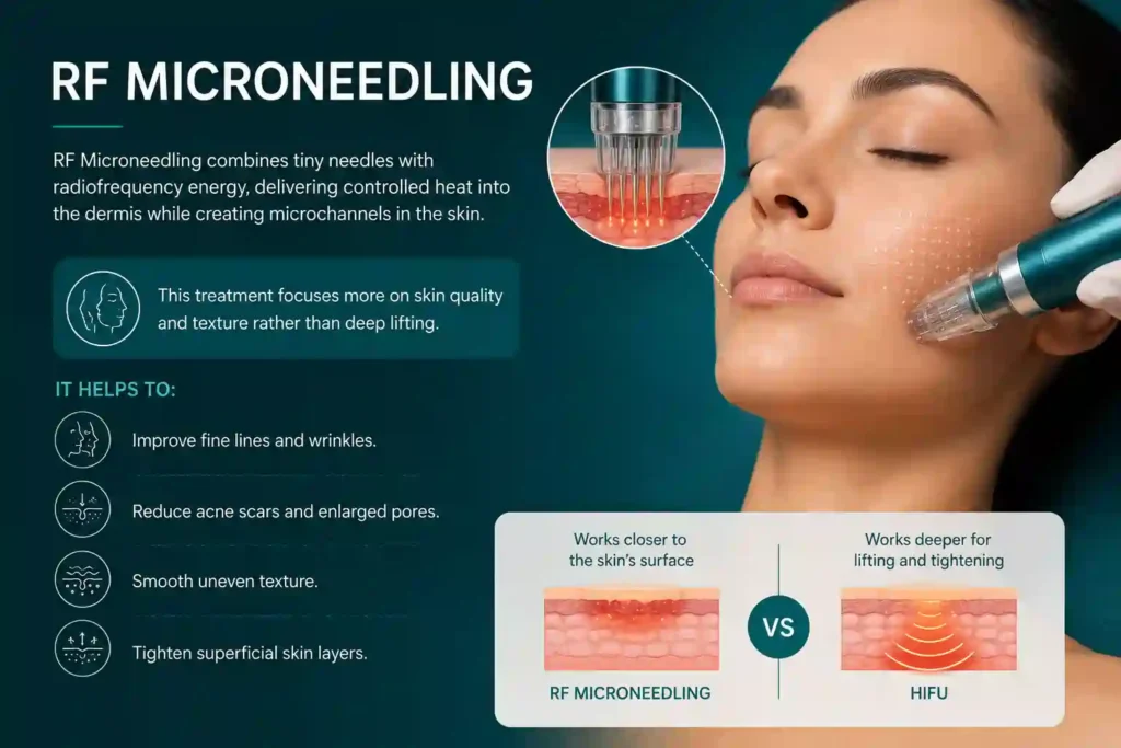 What Does RF Microneedling Do That HIFU Alone Cannot Addlestone